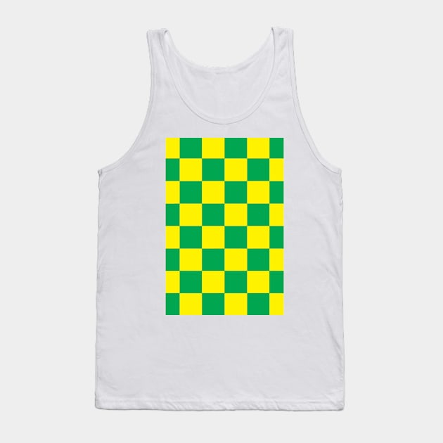 Norwich Checkered Flag Tank Top by Confusion101